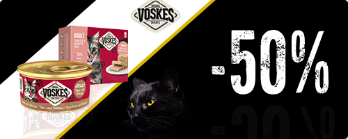 Bis zu 50% Rabatt auf Voskes Katzenfutter und Katzensnacks